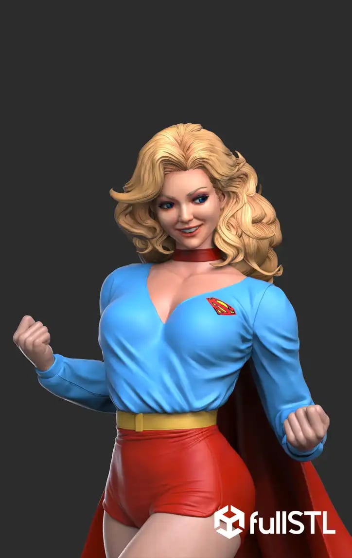 Supergirl Crystal STL 3D Print Model 3d model
