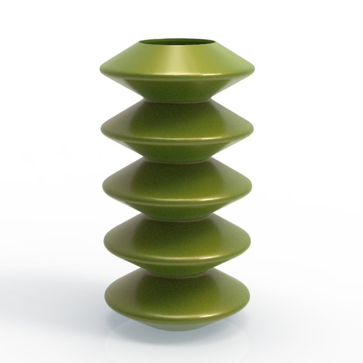 STACKED DISC VASE 3d model