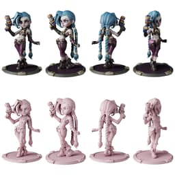 Arcane STL Files - Jinx Vi Caitlyn Ekko - League of Legends 3D Print Models 3d model