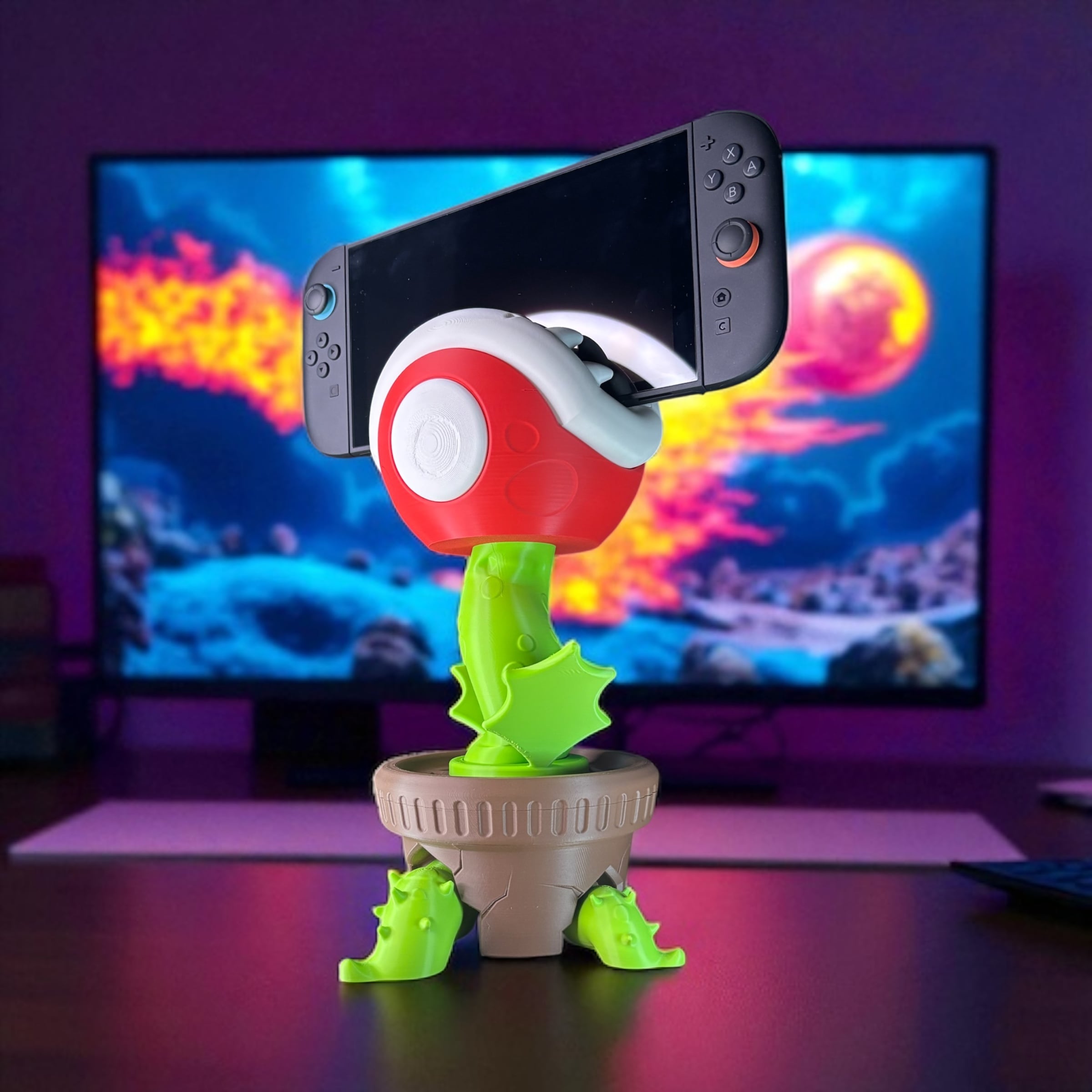 Piranha Plant Stand - for Switch 2 3d model