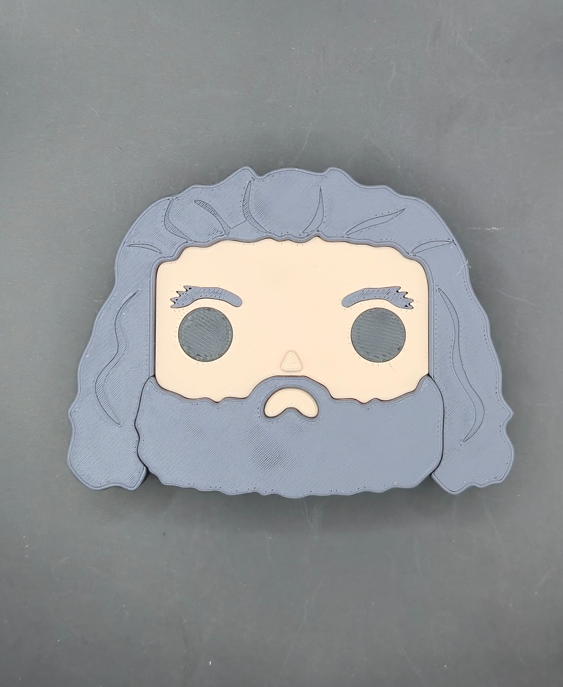 Blokkheadz Hagrid - Magnet, Ornament & Regular Collectible 3d model