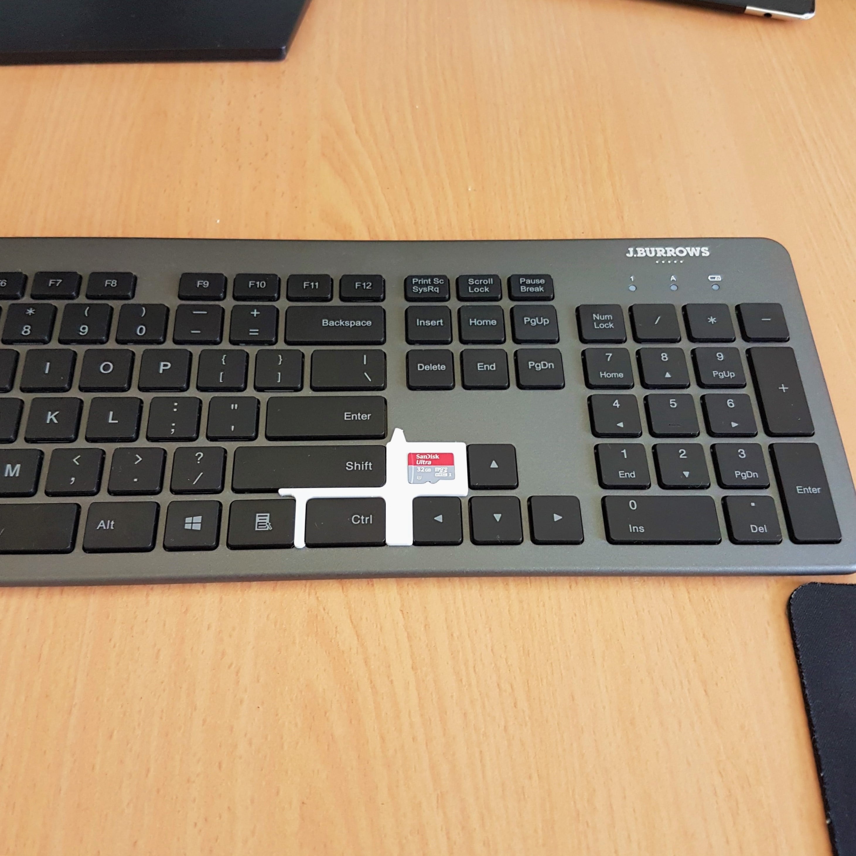 Slimline Micro SD Card Holder 3d model