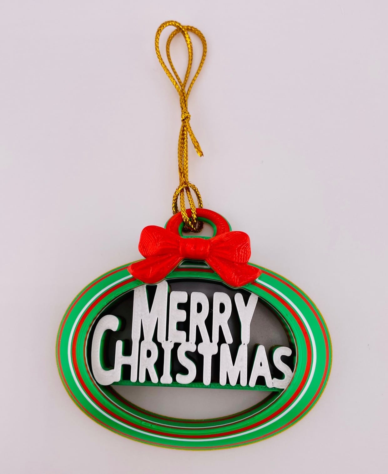 Merry Christmas Ornament Set 3d model