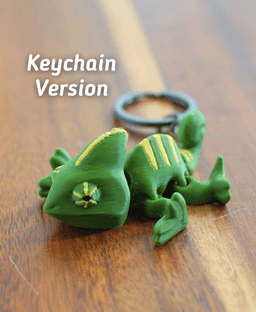Crazy Chameleon - Articulated Fidget Chameleon - Ludo 3D toy 3d model