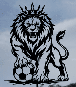 Lion King Soccer Wall Art.stl 3d model