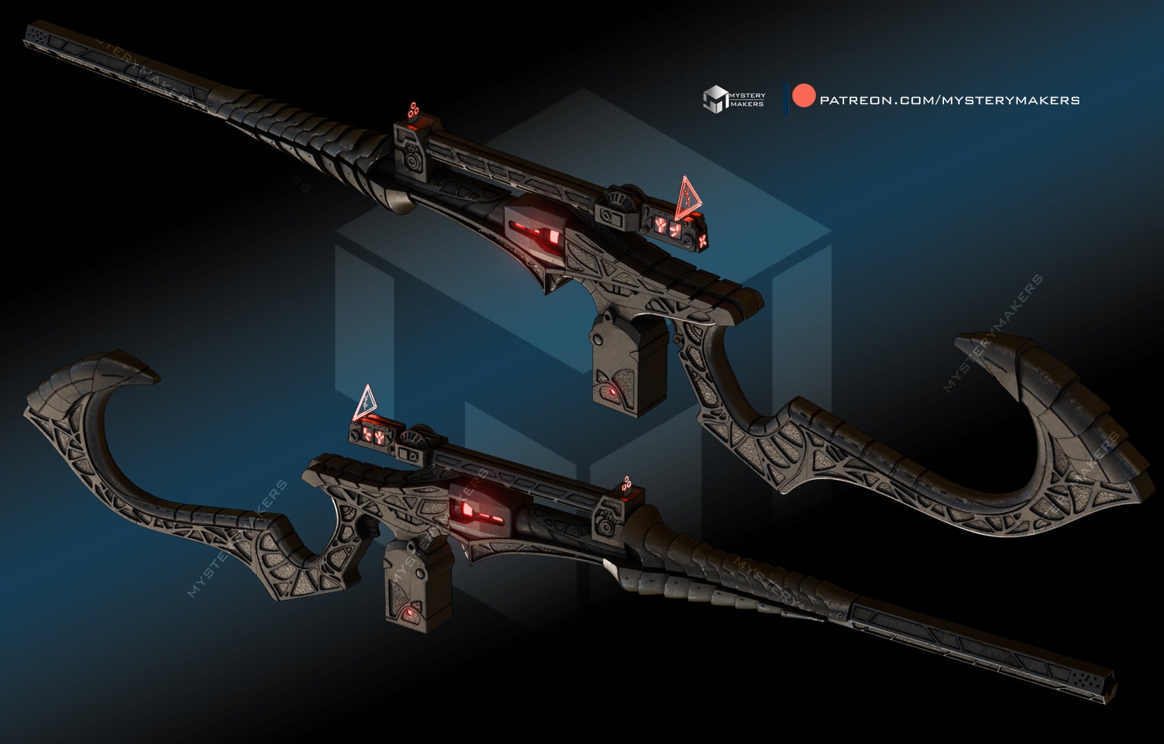 Predator badlands rifle 3d model