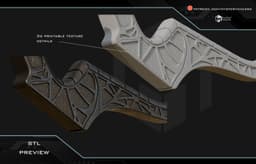 Predator badlands rifle 3d model