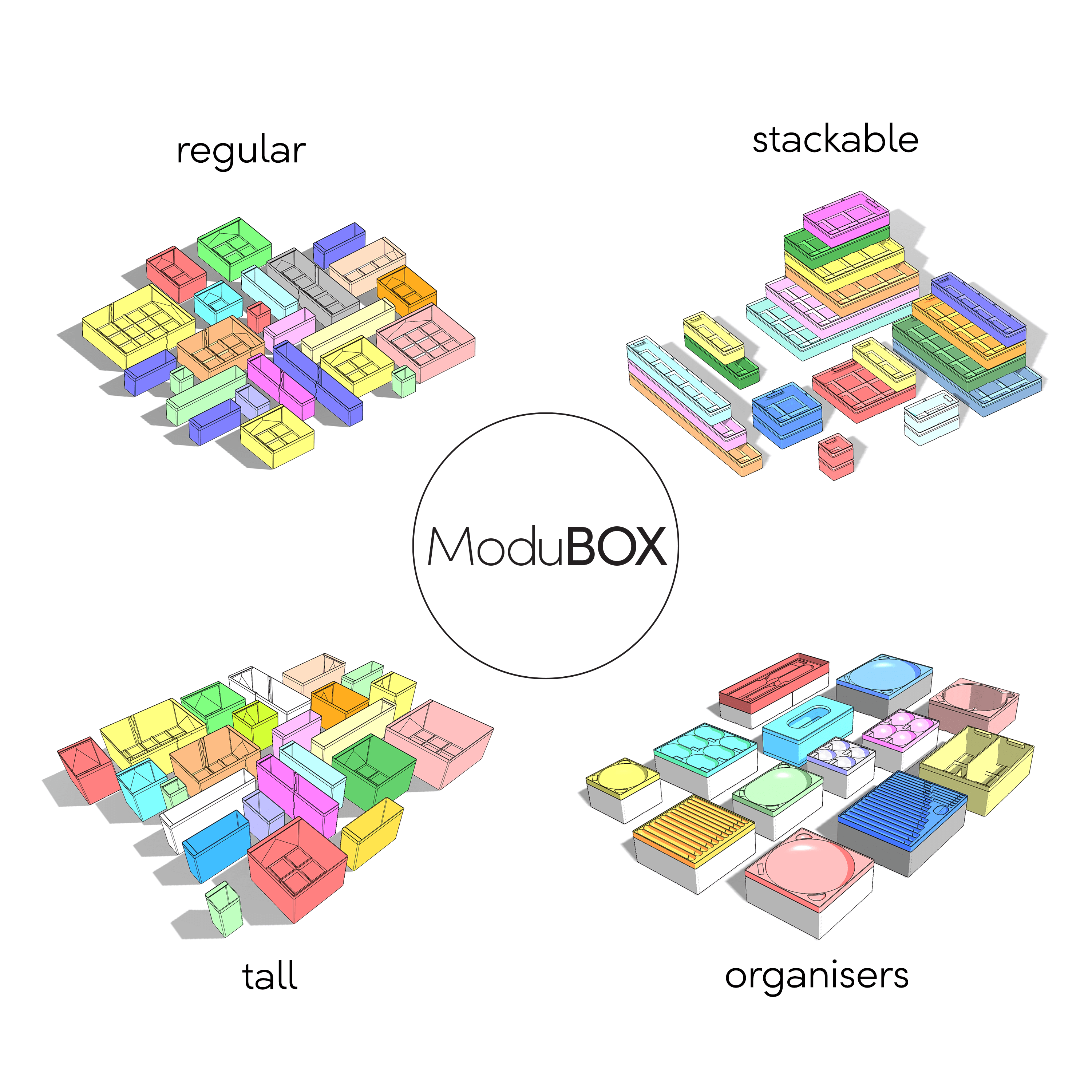 ModuBOX - All Boxes NO Plans 3d model