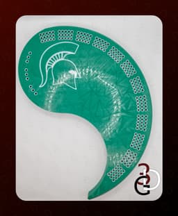 Yin Yang Cribbage Board - Michigan State University 3d model
