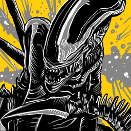Xenomorph Hueforge wall art 3d model