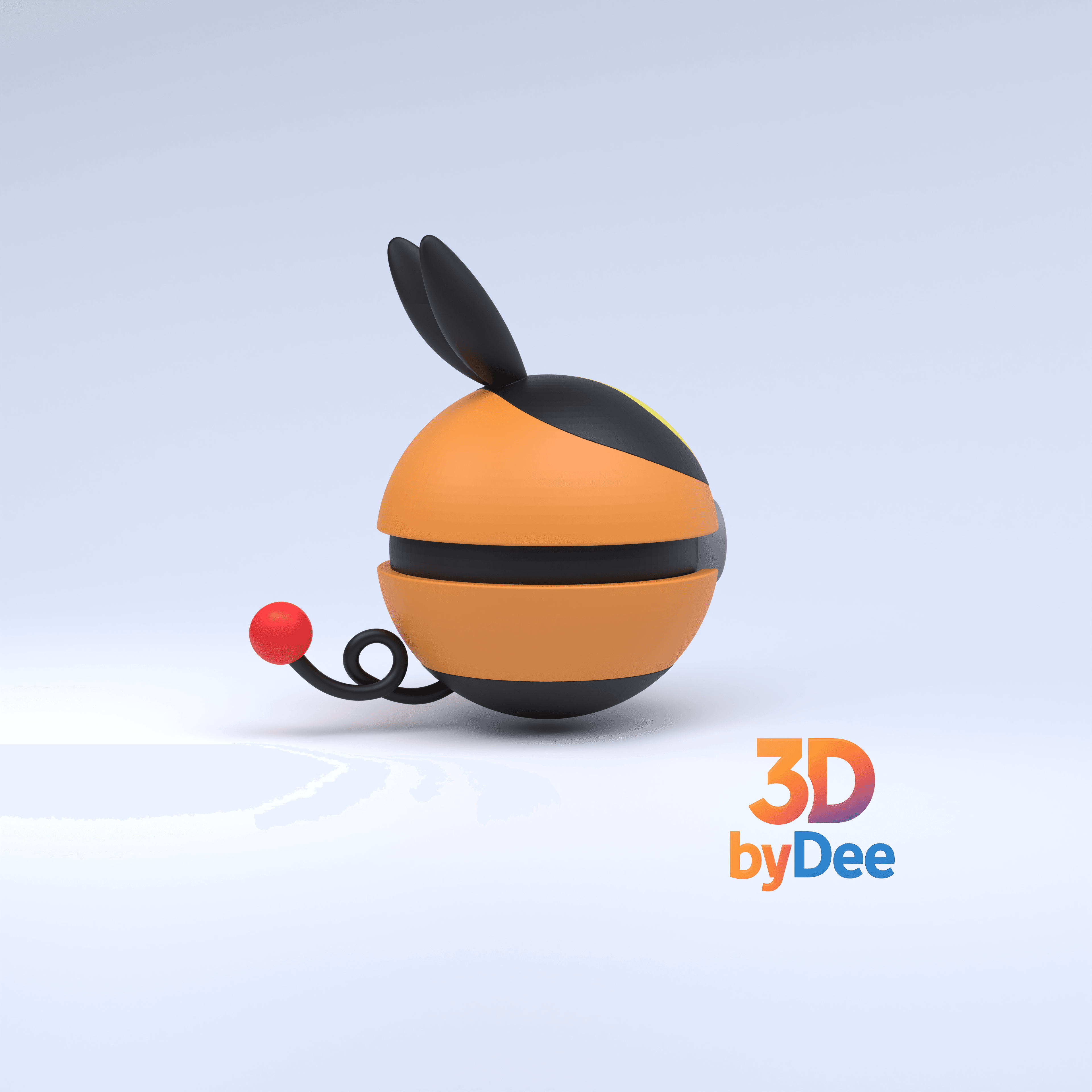 Tepig Pokeball 3d model