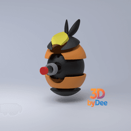 Tepig Pokeball 3d model