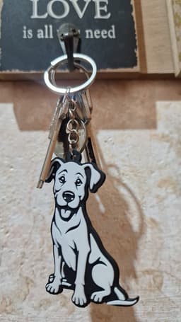 Dog keychain 17 3d model