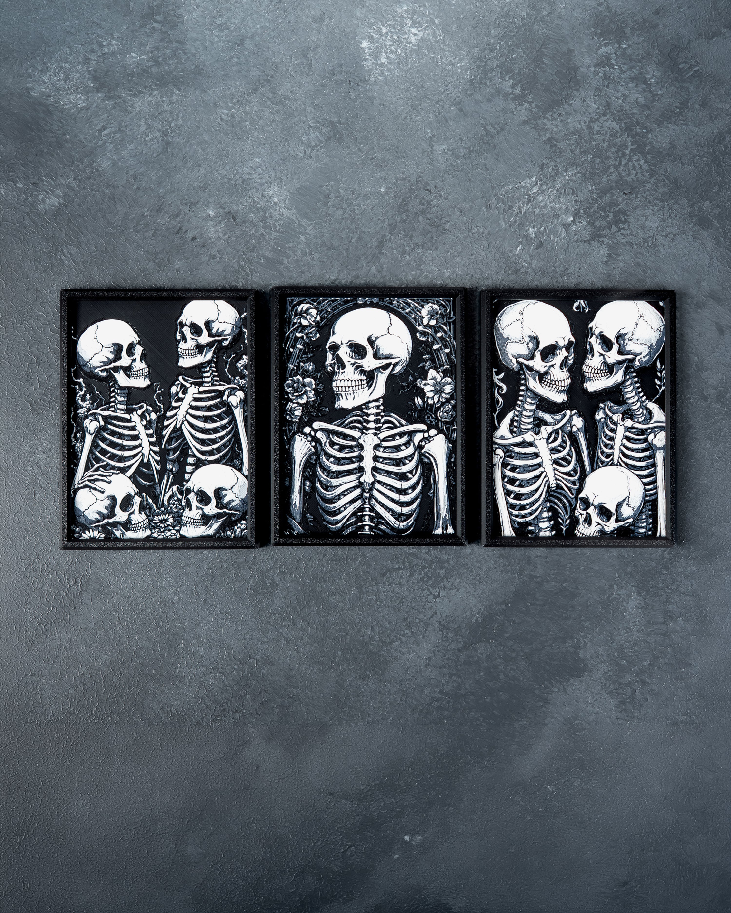Skeleton Wall Art 3d model