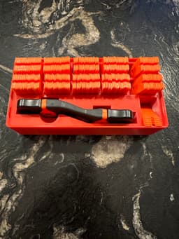 Gridfinity razor scraper holder 3d model