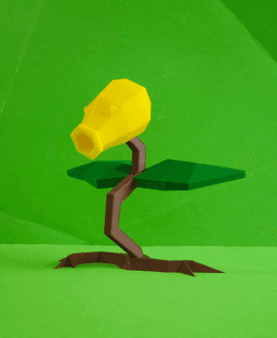 Bellsprout Low Poly Pokemon 3d model