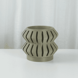 Catherine Planter STL 3D Print File, Home Decor Planter for Plants, Flowers, and Orchid 3d model