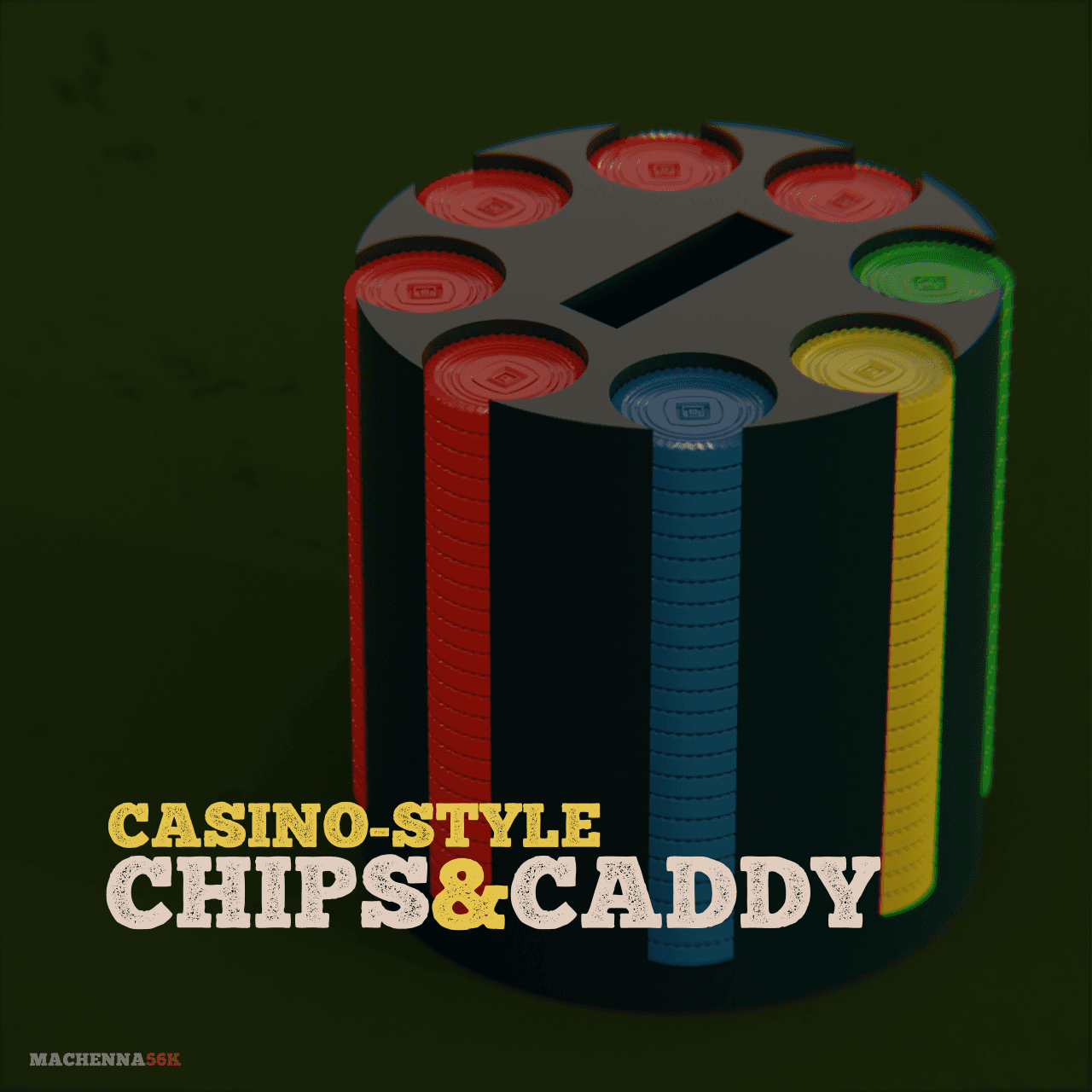 Chips & Caddy | Casino-Style 3d model