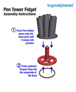 Pen Tower (Holder) Desk Fidget 3d model