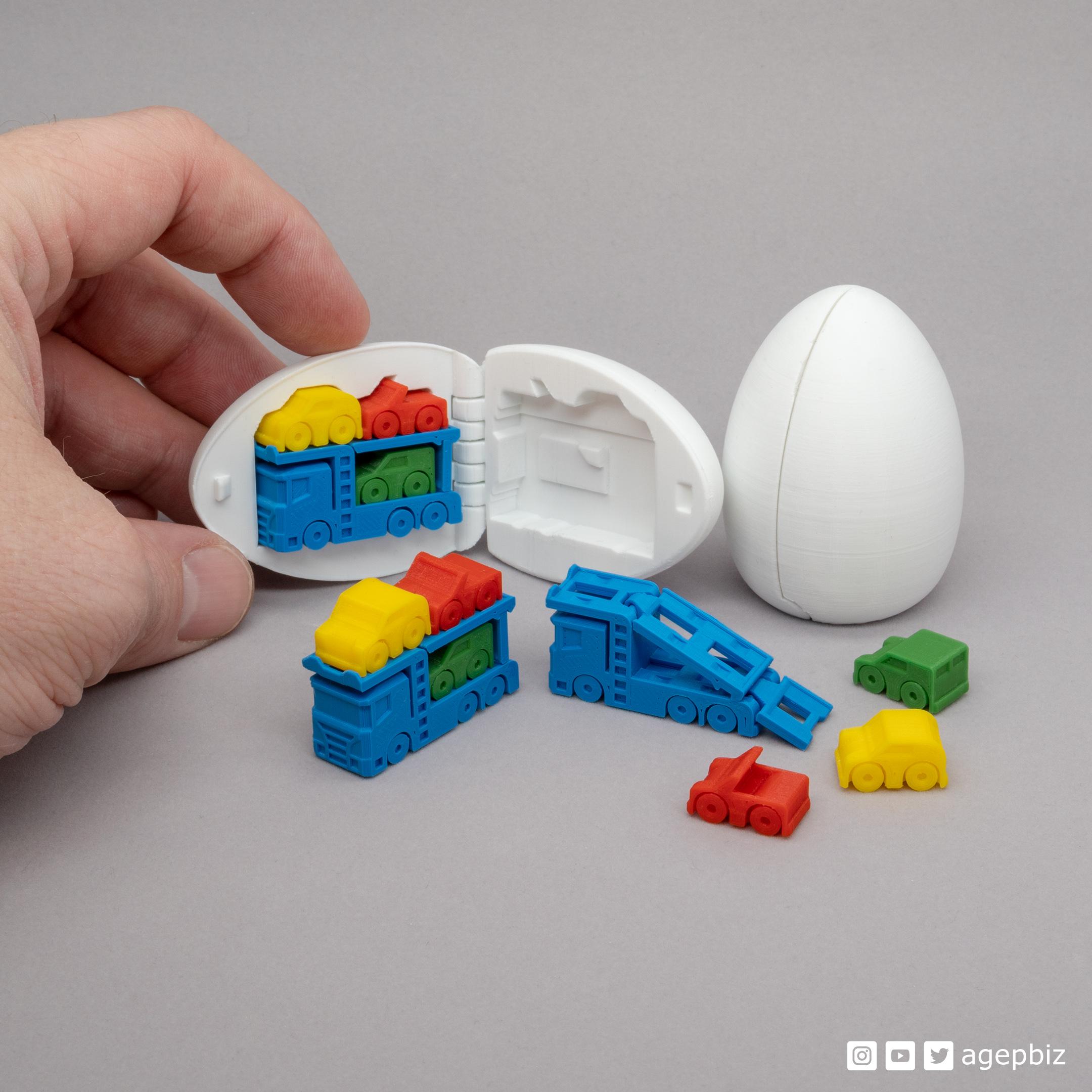 Surprise Egg #7 - Tiny Car Carrier 3d model