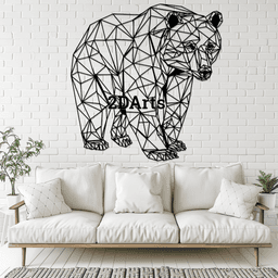 Low Poly Bear 2D Art 3d model