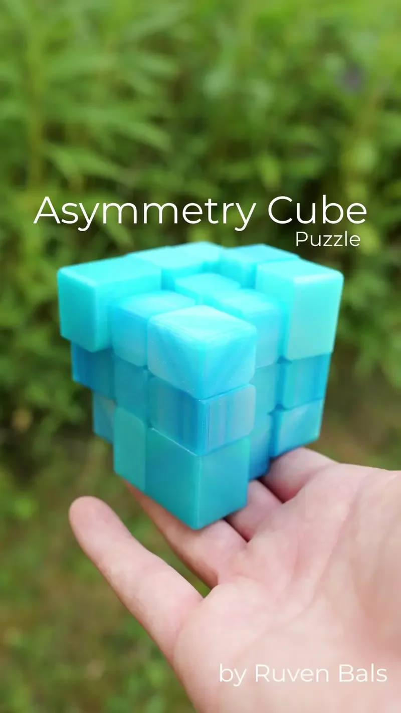 Asymmetry Cube Puzzle 3d model