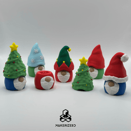 Gnome Clicker (6 Different Hats) 3d model