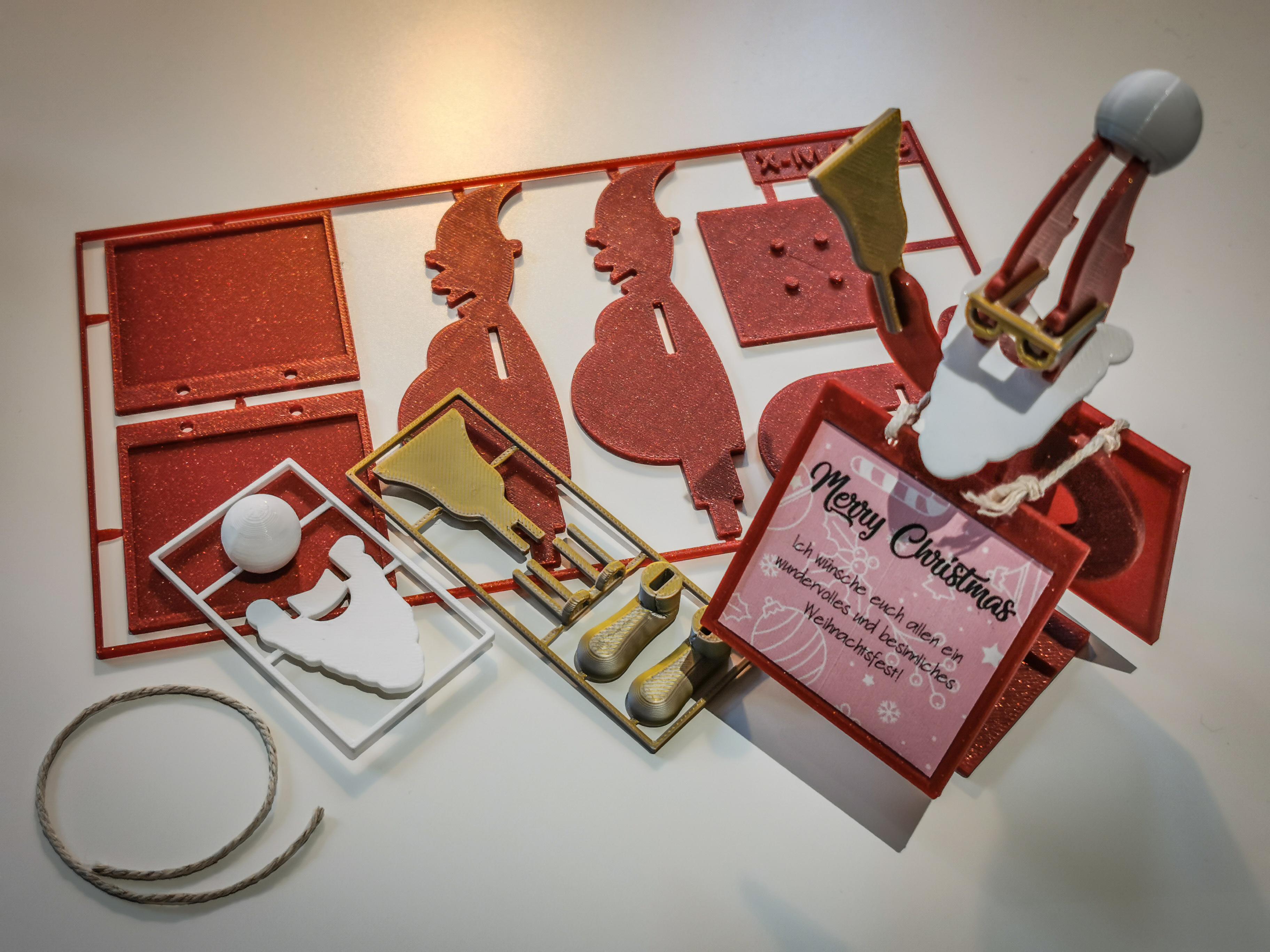 Christmas Kit Card - Santa Claus 3d model