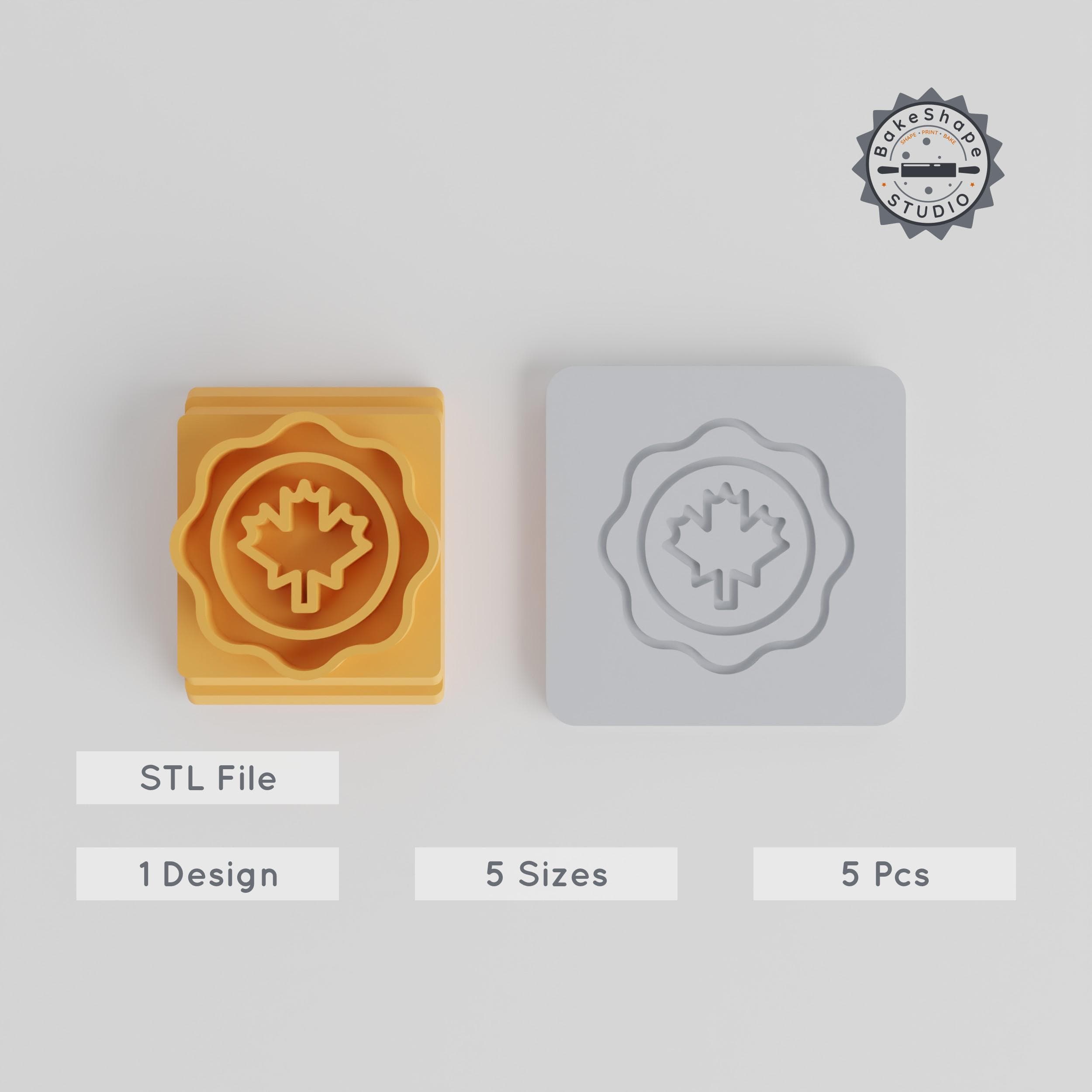 Mirror Stamp Tile Set, 5 Sizes 20-40 mm, Ideal for Clay, Cookies & Fondant Crafting PRODUCT_5527 3d model