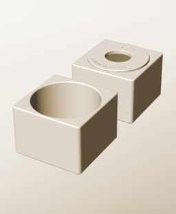 CS96-75-P Stackable pierced component box for creative makers 3d model