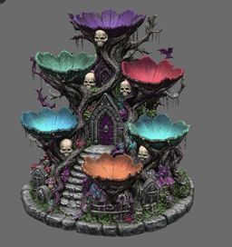 Haunted Hollow Gothic Organizer STL File for 3D Print 3d model