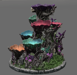 Haunted Hollow Gothic Organizer STL File for 3D Print 3d model