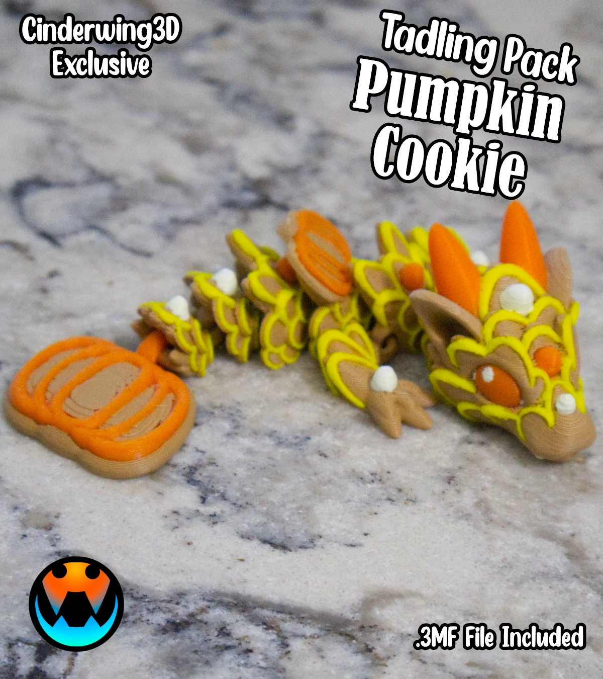 Pumpkin Cookie Tadling 3d model