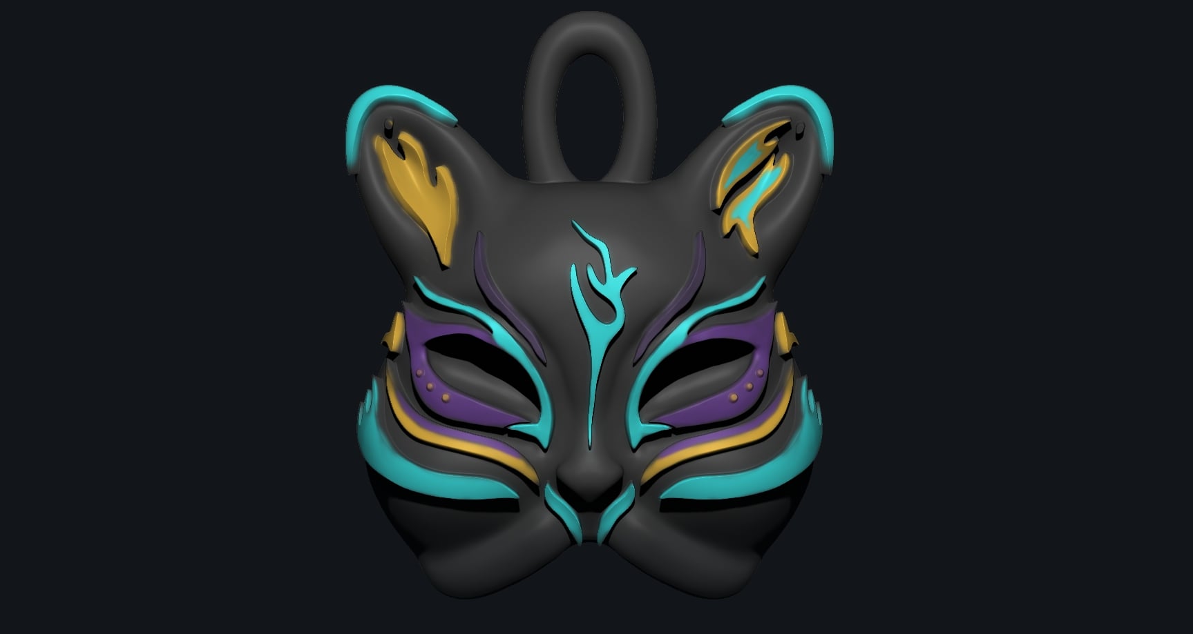 Cat Key Chain 3d model