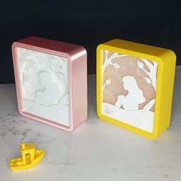 Estel’s Light – Symbolic Backlit Frame STL 3d model