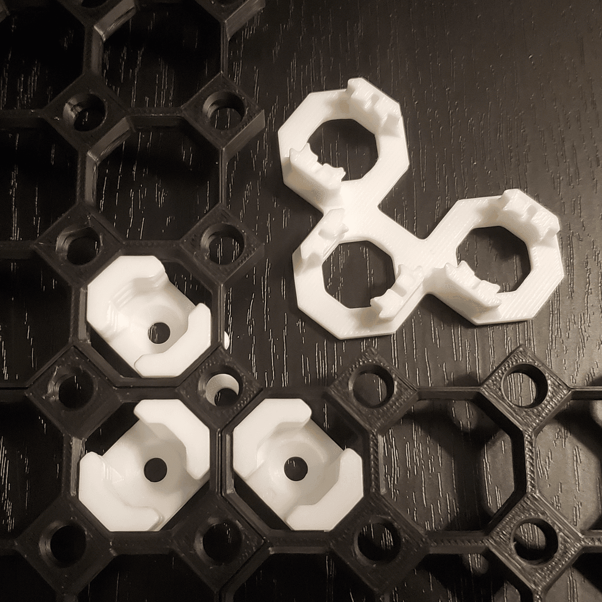 Multiboard Offset Snaps 8 mm - Triple Offset Multiboard Snaps Parts A & B - 3D model by ...