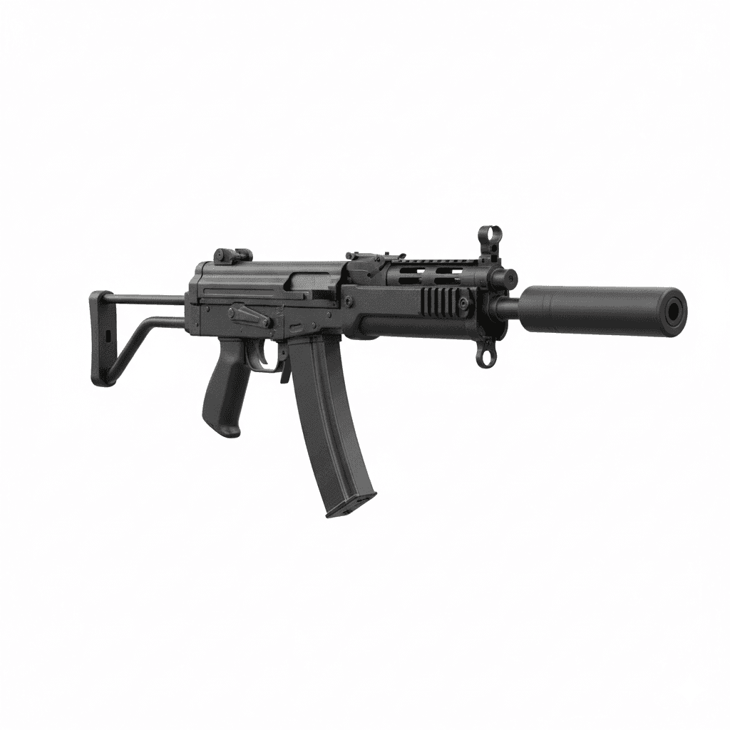 Gun SR 2 Veresk Compact Combat Weapon 3d model