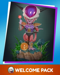 Frieza First Form Chibi - Premium Collectible STL 3d model