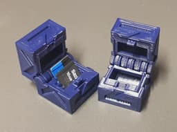 MicroSD Holder Calibration Cube 3d model