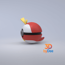 Fuecoco Pokebal 3d model