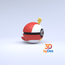 Fuecoco Pokebal 3d model