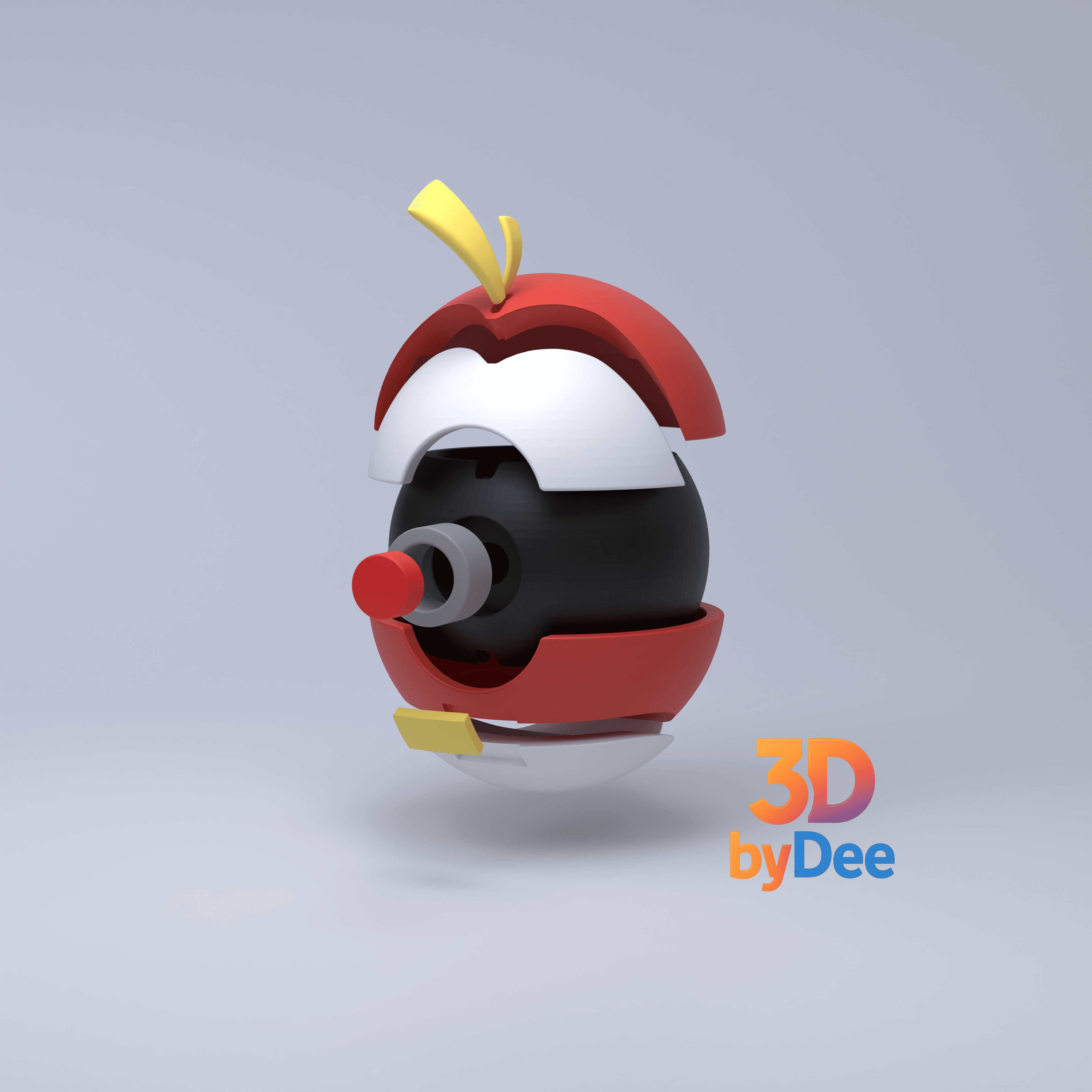 Fuecoco Pokebal 3d model