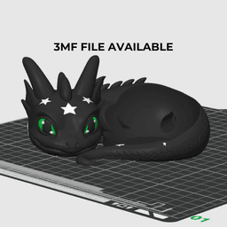 Galactic Starlight Dragon - Suitable for Alexa Echo Pop 3d model