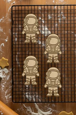 Astronout Cookie Cutter, Biscuit Cutter 3d model