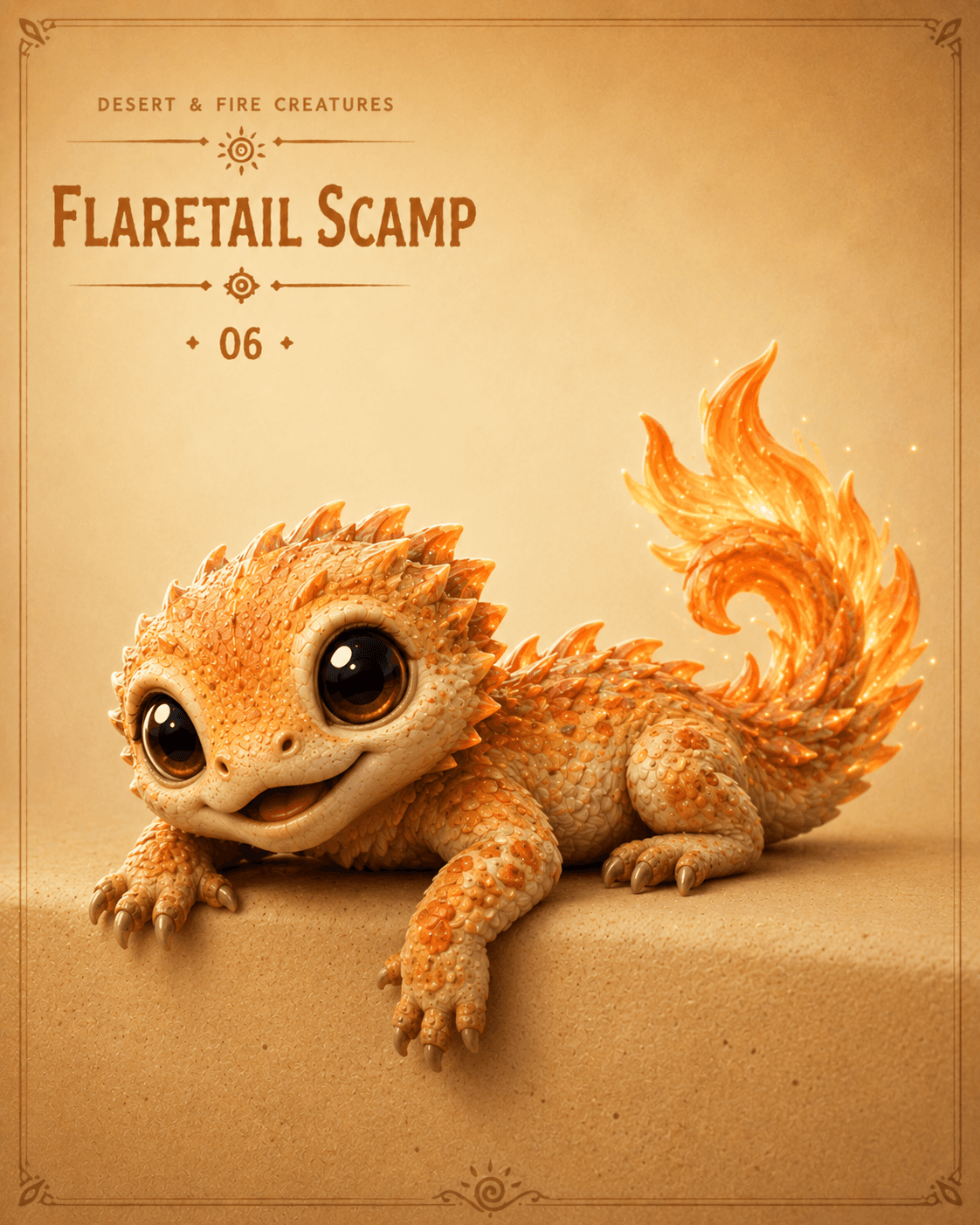 Flaretail Scamp Shelf-Sitter 3d model