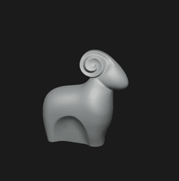 Home Decor: Ram Absrtact 3d model