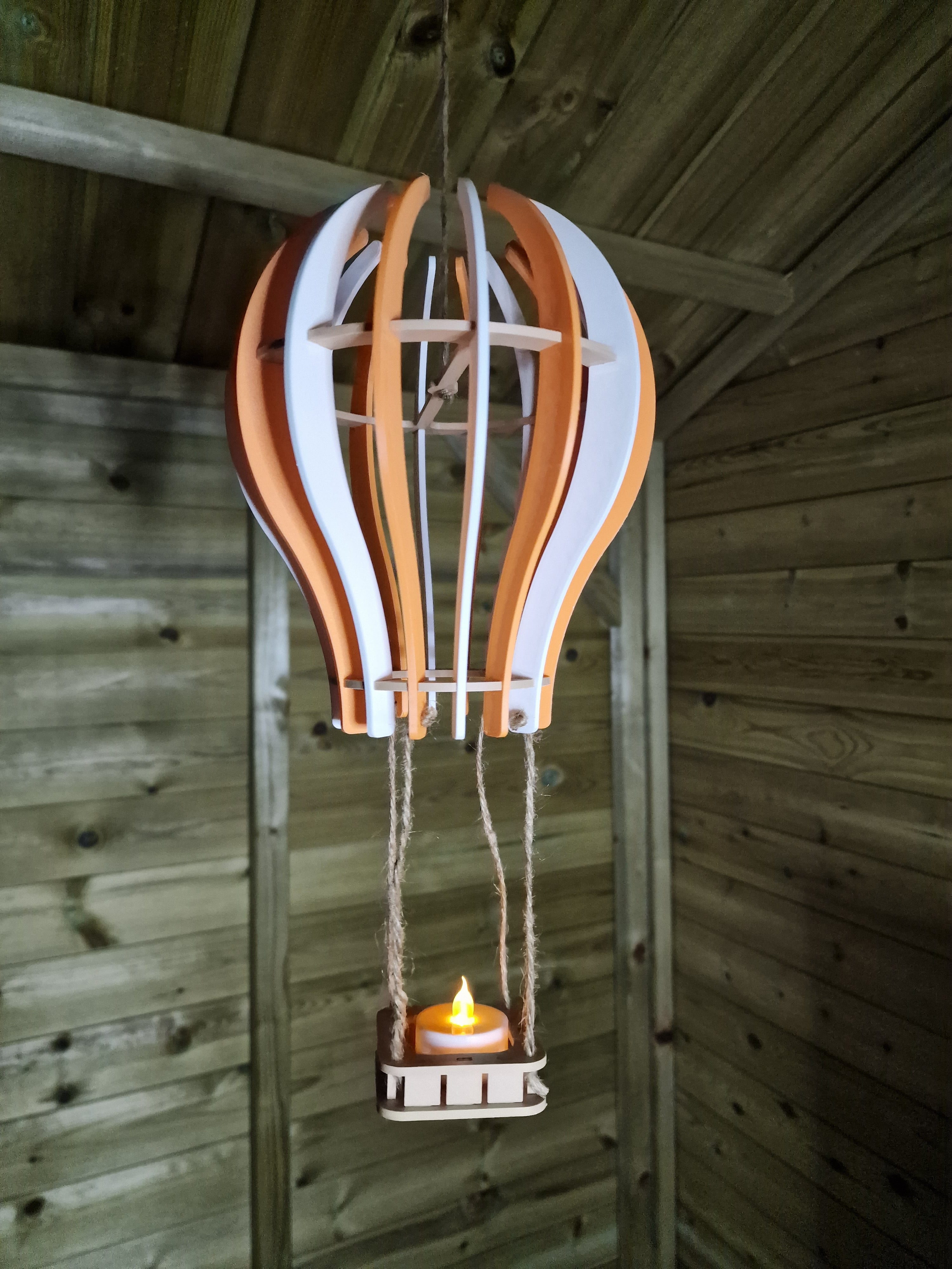 Hot Air Balloon Tealight Holder 3d model