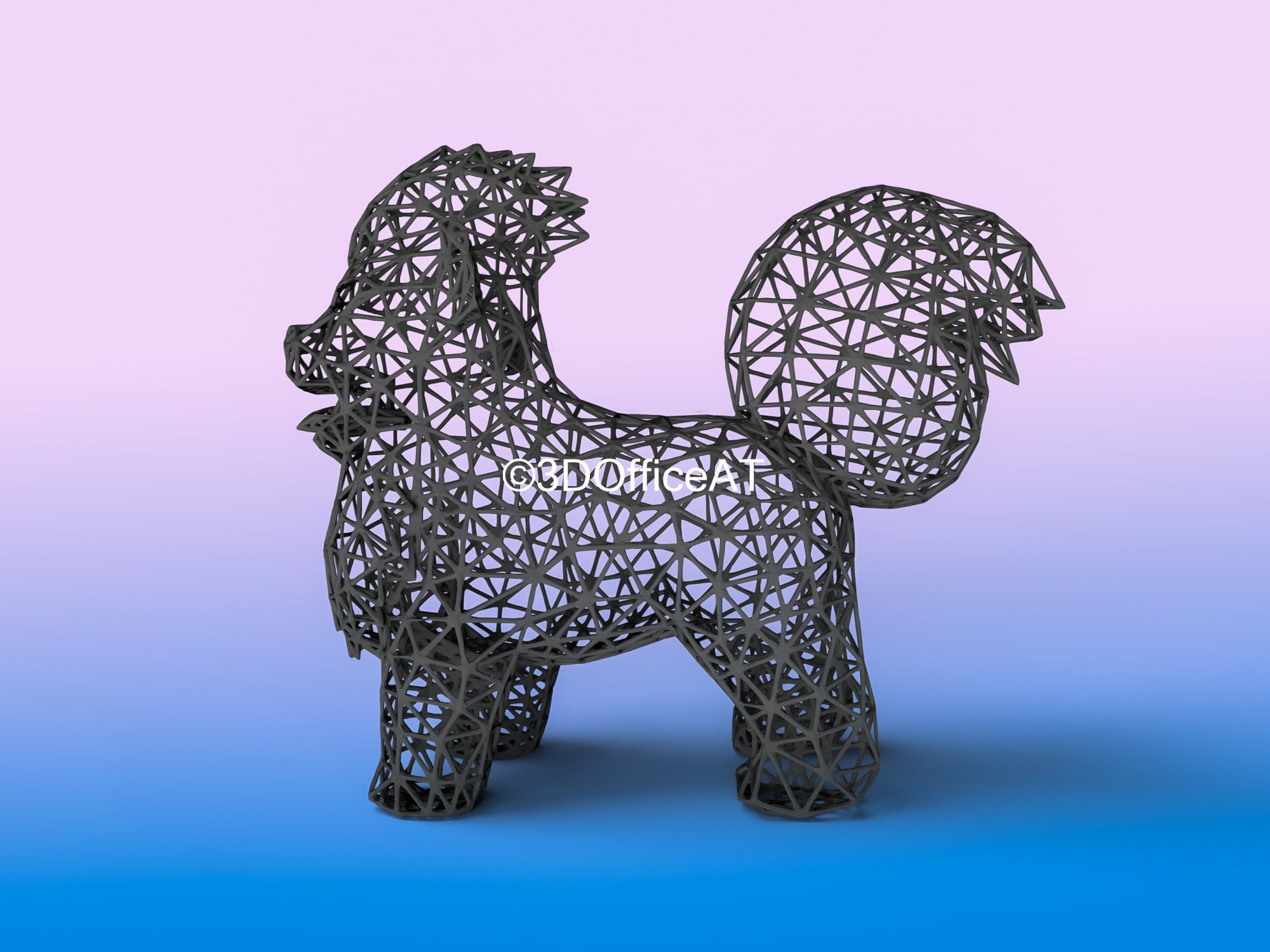 #058 Growlithe Pokemon Wiremon Figure 3d model
