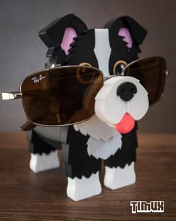 BORDER COLLIE GLASSES HOLDER 3d model