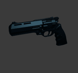Modern Revolver 3D Printable STL v2 3d model